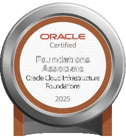 Oracle OCI 2025 Certified Foundations Associate badge