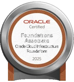 Oracle OCI 2025 Certified Foundations Associate badge
