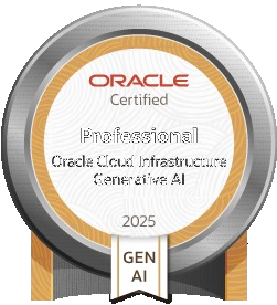 Oracle OCI 2025 Certified Generative AI Professional badge