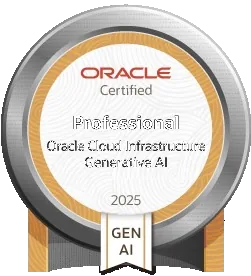 Oracle OCI 2025 Certified Generative AI Professional badge