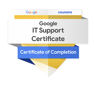 Google IT Support Professional Certificate badge