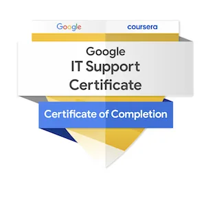 Google Google IT Support Professional Certificate badge