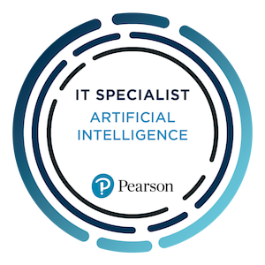 Certiport IT Specialist in Artificial Intelligence badge