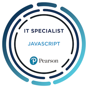 Certiport IT Specialist in JavaScript badge
